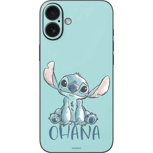 Disney Lilo and Stitch Ohana iPhone 16 Plus Skin